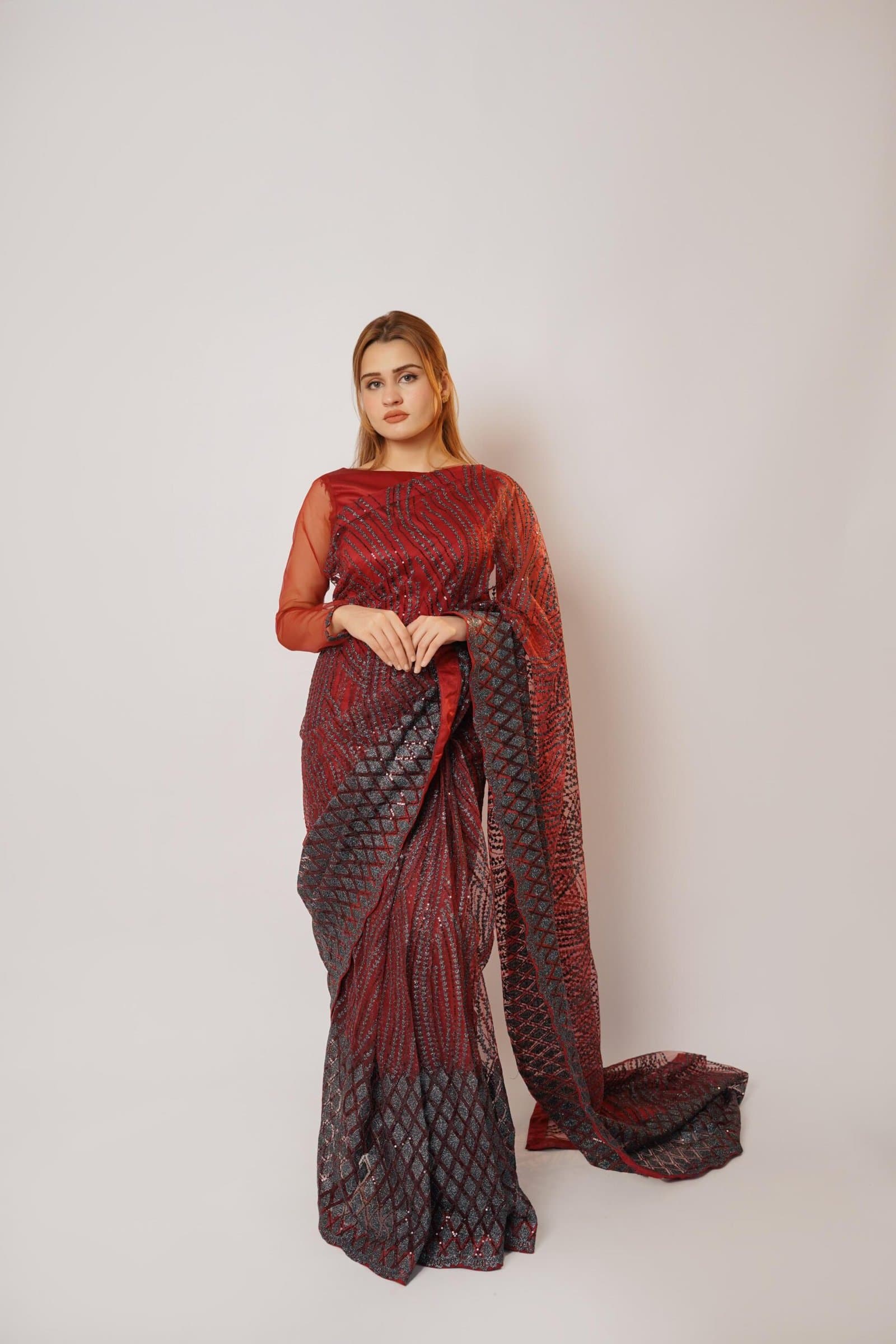 Sangria Rubies Saree